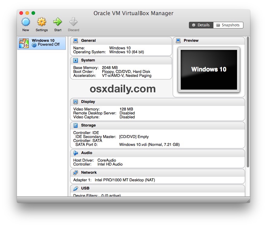 virtualbox mac emulator